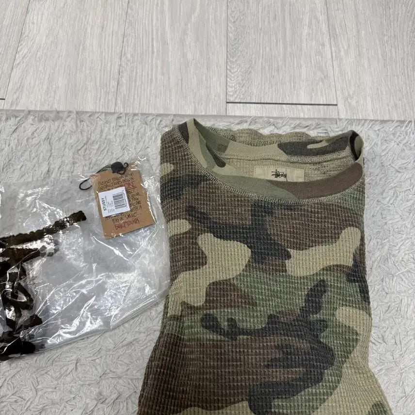 [SOLD OUT] (XL)스투시 카모 써멀 와플 반팔티