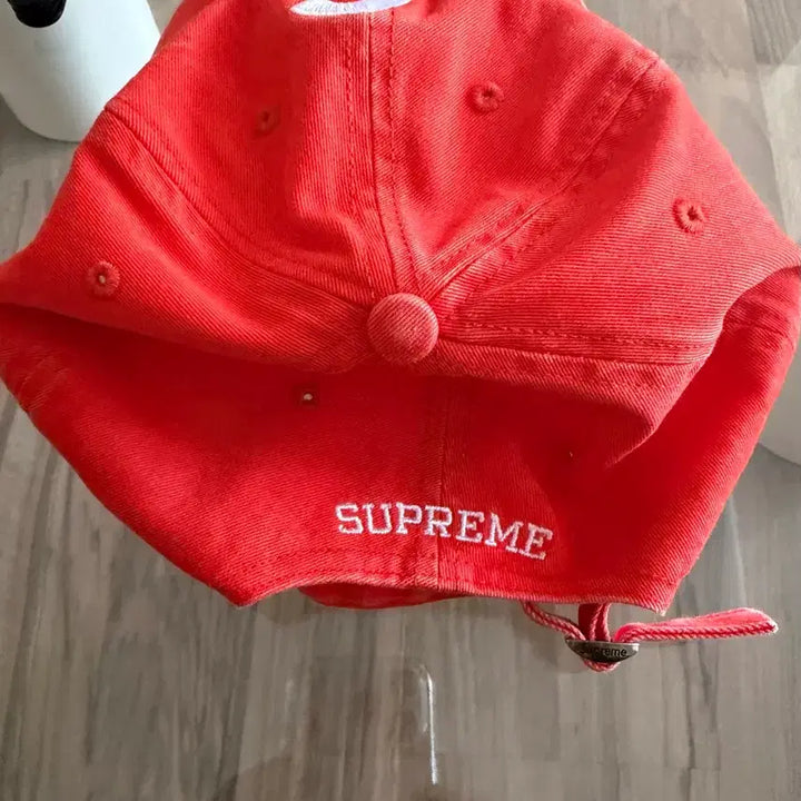[SOLD OUT] 슈프림 22fw 피그먼트 6패널 S로고 캡 오렌지