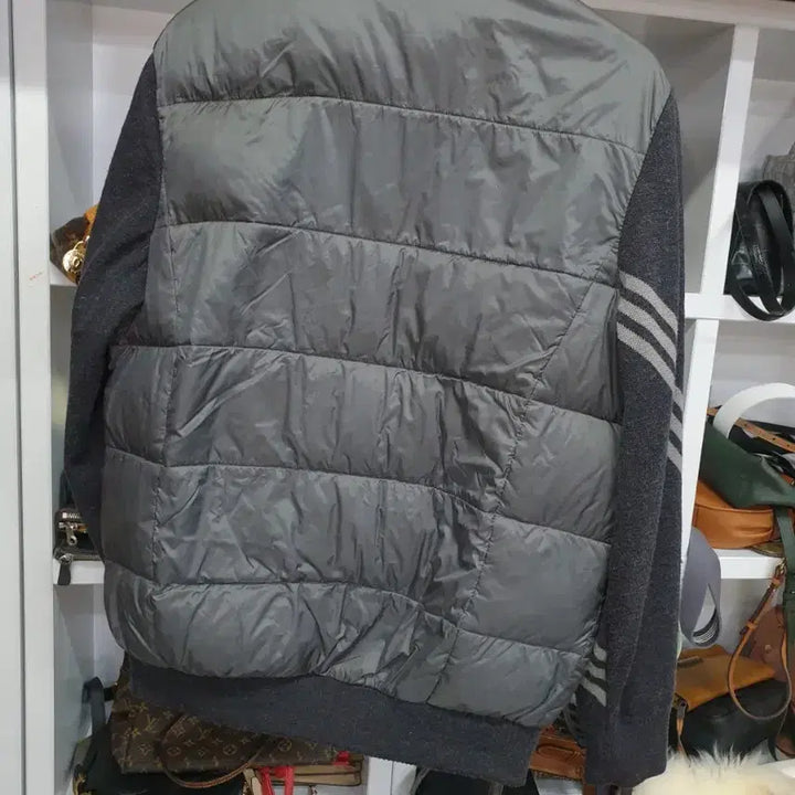 [BUNJANG] Adidas Goose Down Knit Padded Jacket / 아디다스 거위털 니트 패딩 100