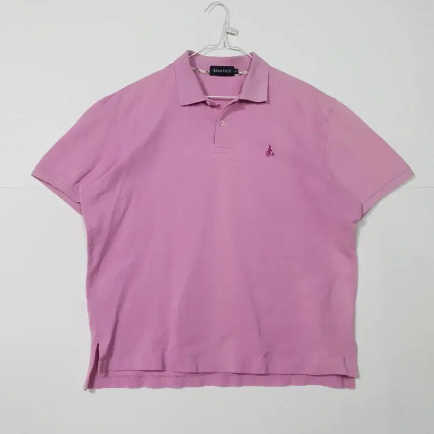 [BUNJANG] Beanpole Pink Short-Sleeved Polo Shirt / 빈폴 핑크색 반팔 폴로티셔츠 ㅡ0160