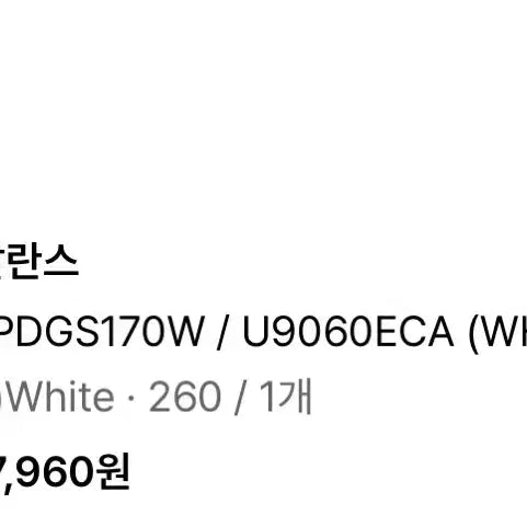 [SOLD OUT] 뉴발란스9060 화이트260