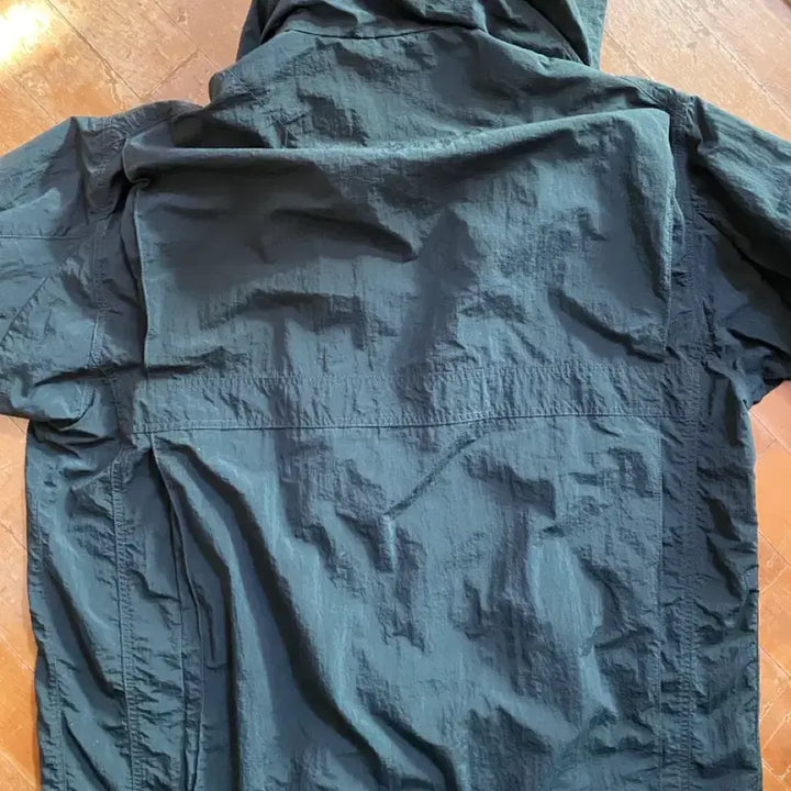 [BUNJANG] Customellow Dark Green Windbreaker Jacket / 커스텀멜로우 다크그린 바람막이 자켓 38/00 (105)