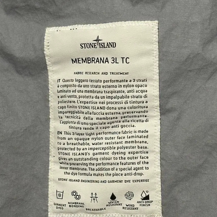 [BUNJANG] Stone Island Membrana 3L TC Jacket 22SS - Dark Navy / 스톤아일랜드 멤브라나 3L tc 자켓 22ss XL(105-110)