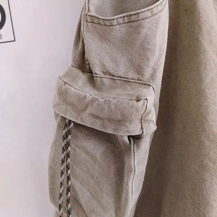 [SOLD OUT] 카키색 카고 반바지 숏팬츠