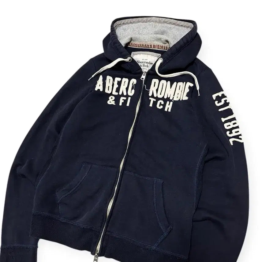 [SOLD OUT] 아베크롬비y2k 네이비 후드집업