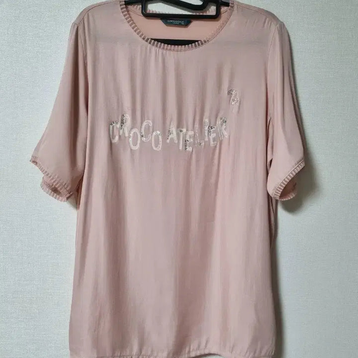 [BUNJANG] Crocodile Pink Short Sleeve T-shirt / 크로커다일 인견혼방 반팔티 77