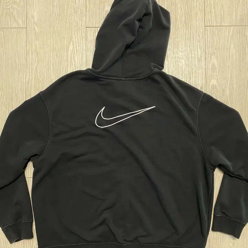 [BUNJANG] Nike Black Hooded Zip-Up Hoodie / 나이키 블랙 후드집업