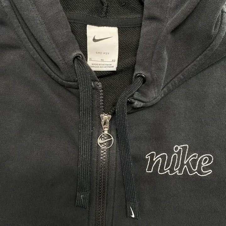 [BUNJANG] Nike Black Hooded Zip-Up Hoodie / 나이키 블랙 후드집업
