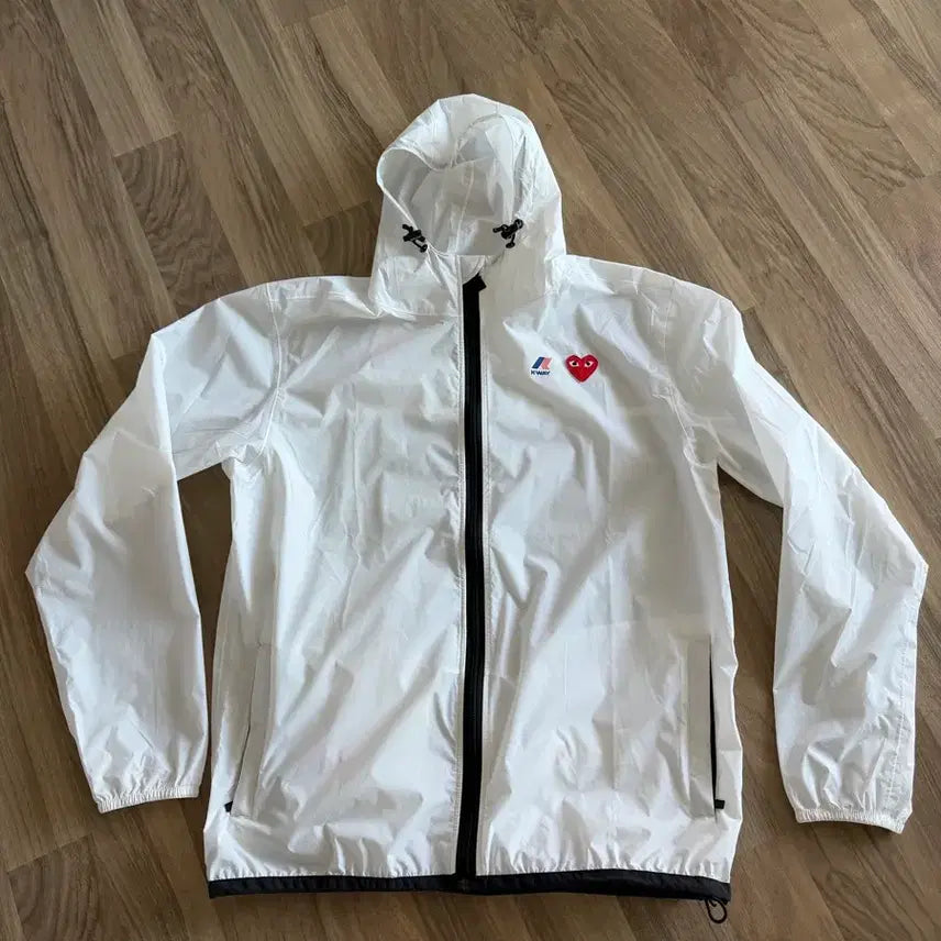 [SOLD OUT] 꼼데가르송 K-WAY 콜라보 바람막이 XL
