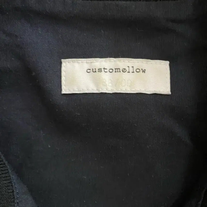[BUNJANG] Customellow Navy Embroidered Short Sleeve Shirt / 커스텀멜로우 네이비 반팔 셔츠 38/00 (100)
