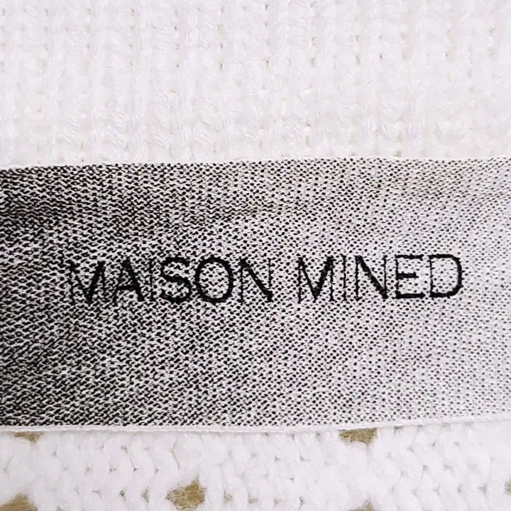 [BUNJANG] Maison Mineed Punching Collar Knit Sweater / 메종미네드 펀칭 카라 니트