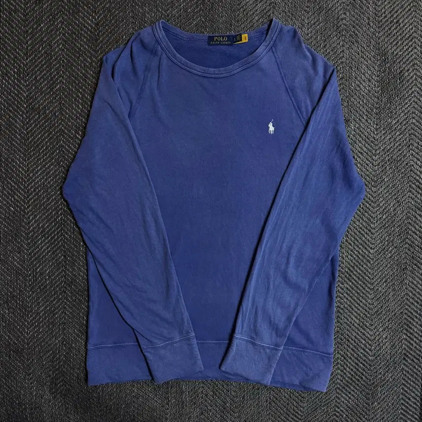 [SOLD OUT] 폴로 랄프로렌 맨투맨 L 사이즈 블루 정품 QR코드 있음