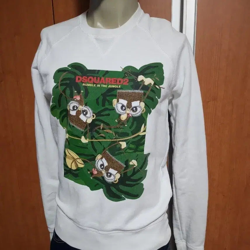 [BUNJANG] DSQUARED2 Unisex Jungle Graphic Sweatshirt / DSQUARED2 디스퀘어드2 남녀공용 정품 맨투맨 S (90~95 권장