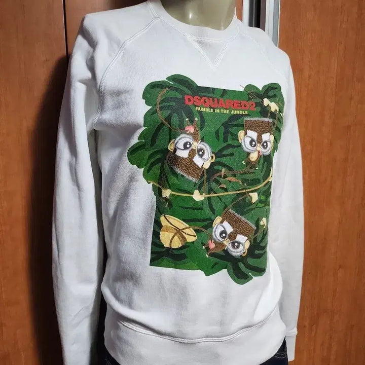[BUNJANG] DSQUARED2 Unisex Jungle Graphic Sweatshirt / DSQUARED2 디스퀘어드2 남녀공용 정품 맨투맨 S (90~95 권장