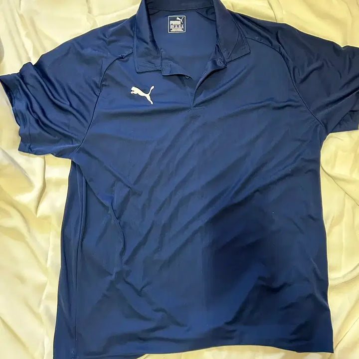 [BUNJANG] Puma Navy Short Sleeve Polo Shirt XXL / 푸마 네이비 반팔 폴로티 XXL .(76)