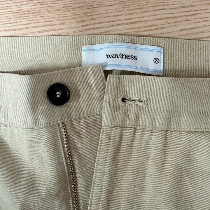 [BUNJANG] Waveis Vintage Washed Cotton Pants Beige / 웨이비니스 빈티지 워시드 코튼팬츠 베이지 (3)