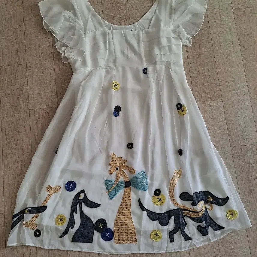 [BUNJANG] White Chiffon Dress / 원피스 (착샷)