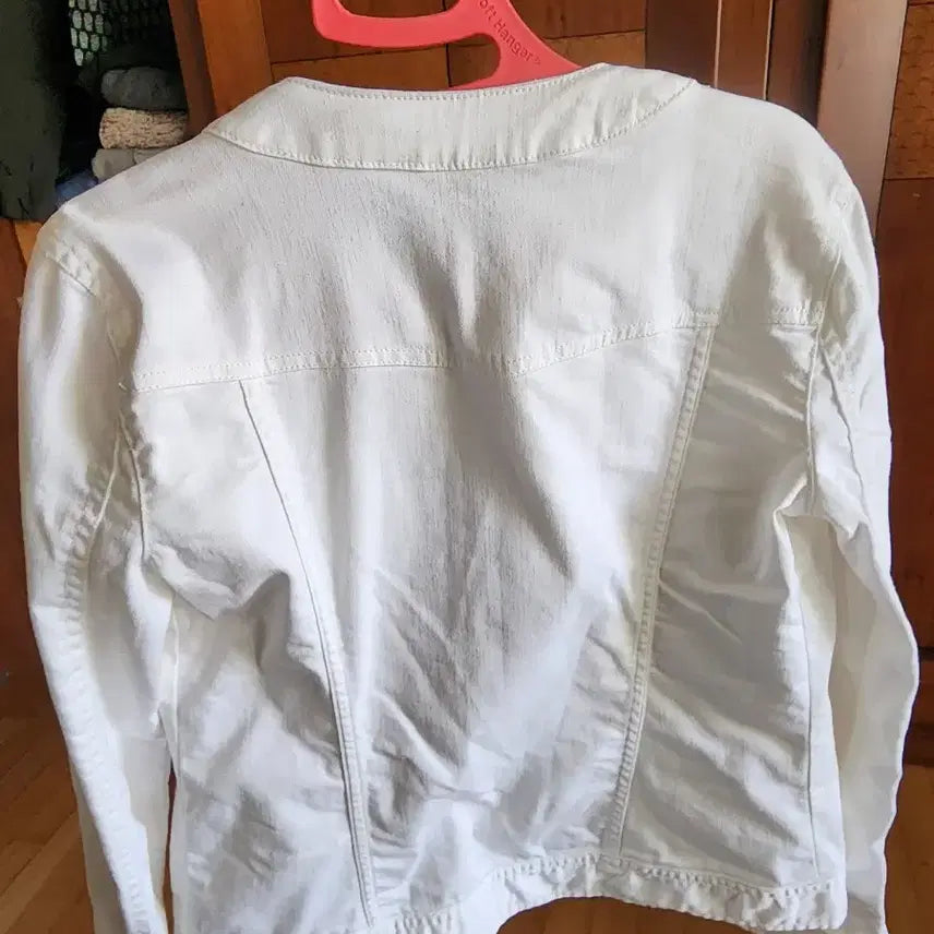 [BUNJANG] Benetton White Denim Jacket / 베네통 화이트 데님 자켓