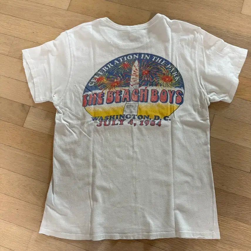 [BUNJANG] Madeone Beach Boys White T-shirt / 메이드원 비치보이즈 M