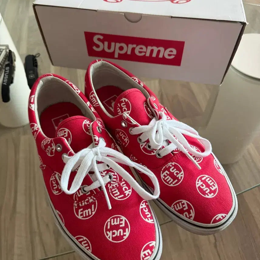 [BUNJANG] Supreme Vans Era Sneakers / 슈프림/반스 에라 265