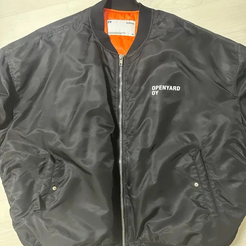 [BUNJANG] OY Black Bomber Jacket / OY 오와이 블랙 봄버 자켓