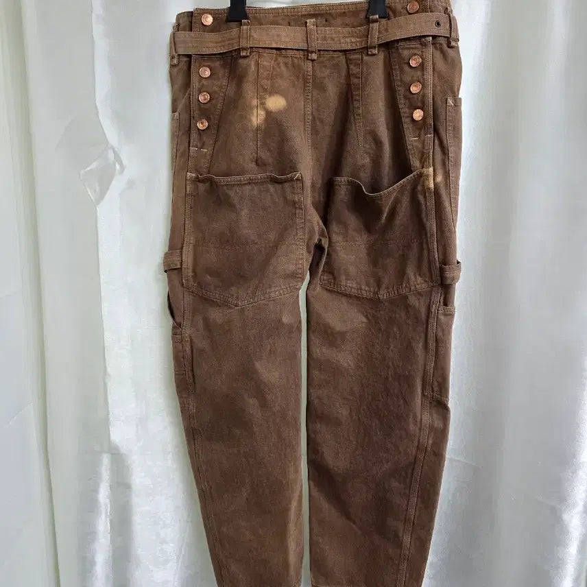 [BUNJANG] Isabel Marant Brown Belted Wide Cargo Pants / 이자벨마랑 브라운 벨트 카고 와이드 팬츠 (1942)