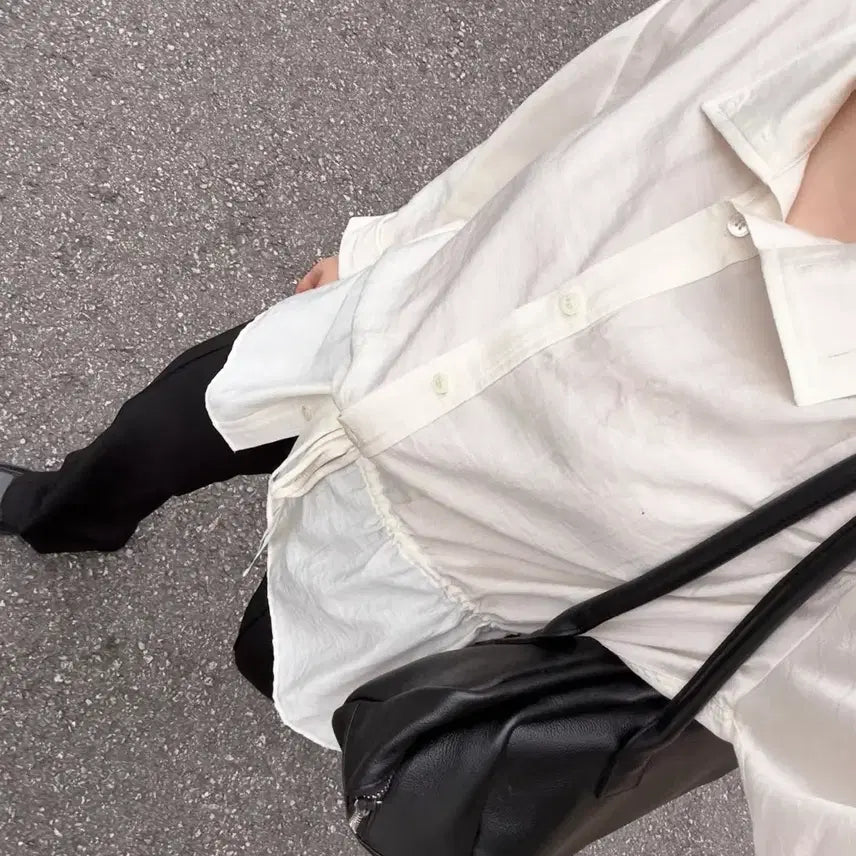 [BUNJANG] The Muscat Ivory Blouse Shirt / 더머스캣 더머스켓 블라우스셔츠