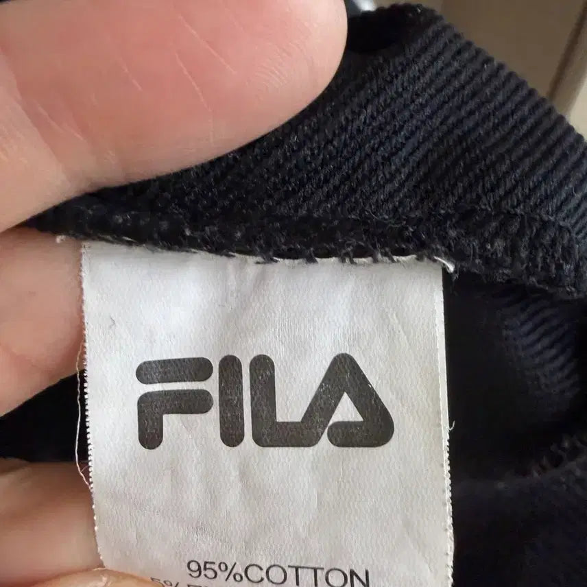 [BUNJANG] Fila Black Camo Hoodie 2XL / 휠라 블랙 카모 후드티 2XL