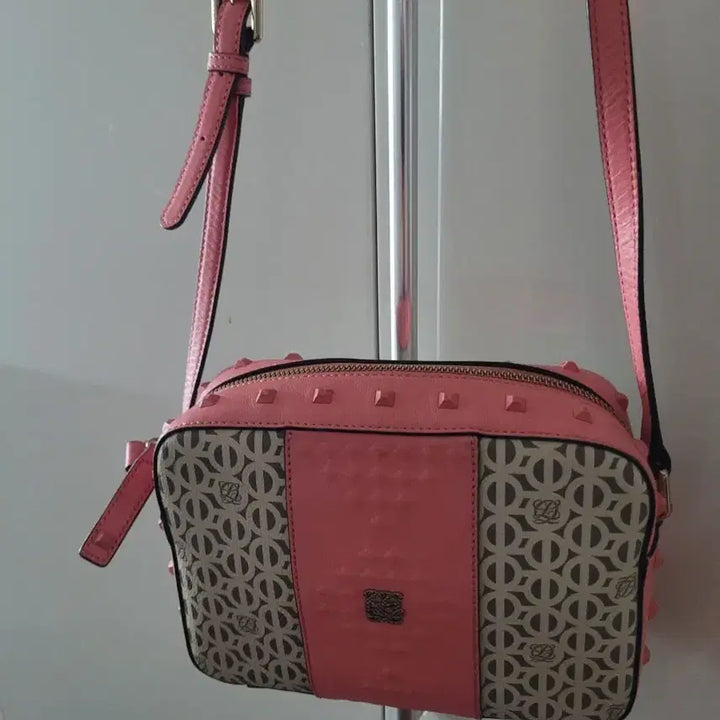 [BUNJANG] Louis Quatorze Pink Pattern Crossbody Bag / 루이까또즈 핑크 패턴 크로스백