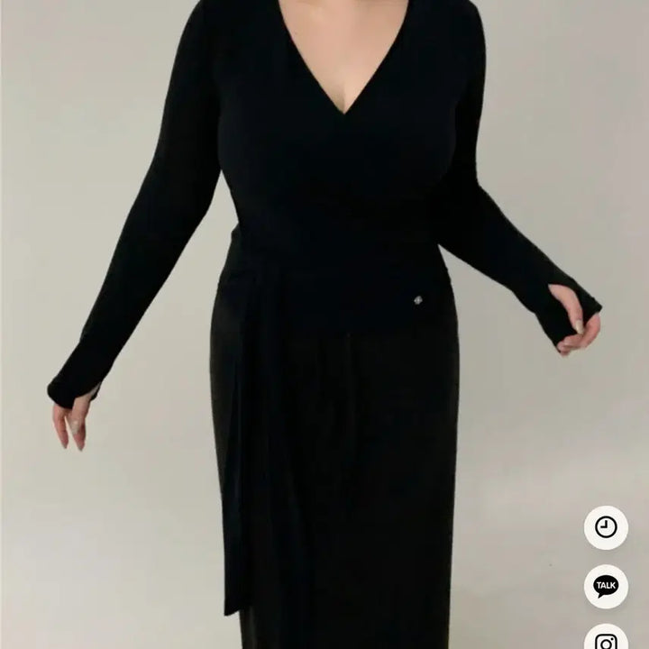 [BUNJANG] Flat Per Mellow Angora Knit Maxi Long Skirt / [플랫퍼] 멜로우 앙고라 니트 기모 스트링 맥시 롱스커트 블랙