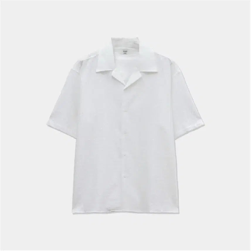 [BUNJANG] White Dot Pattern Short Sleeve Shirt / 화이트 반팔셔츠