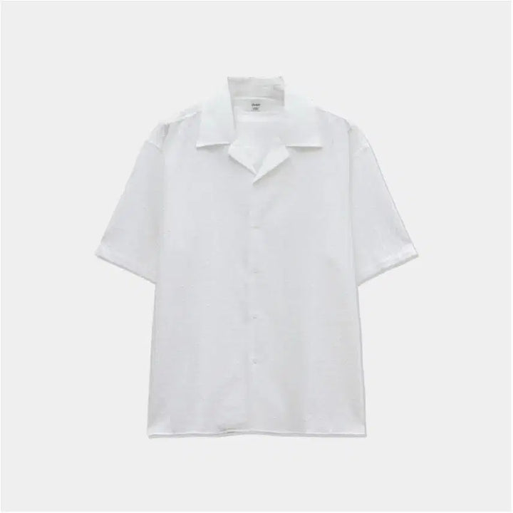 [BUNJANG] White Dot Pattern Short Sleeve Shirt / 화이트 반팔셔츠