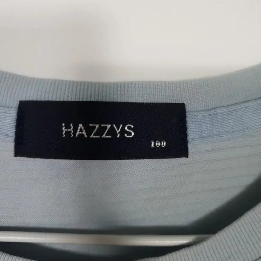 [BUNJANG] Hazzys Sky Blue Short Sleeve T-shirt / 헤지스 하늘색 반팔 티셔츠 ㅡ0159