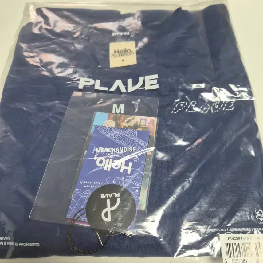 [BUNJANG] P layar Fancon T-shirt Blue (M) / 플레이브 팬콘 티셔츠 블루(M)