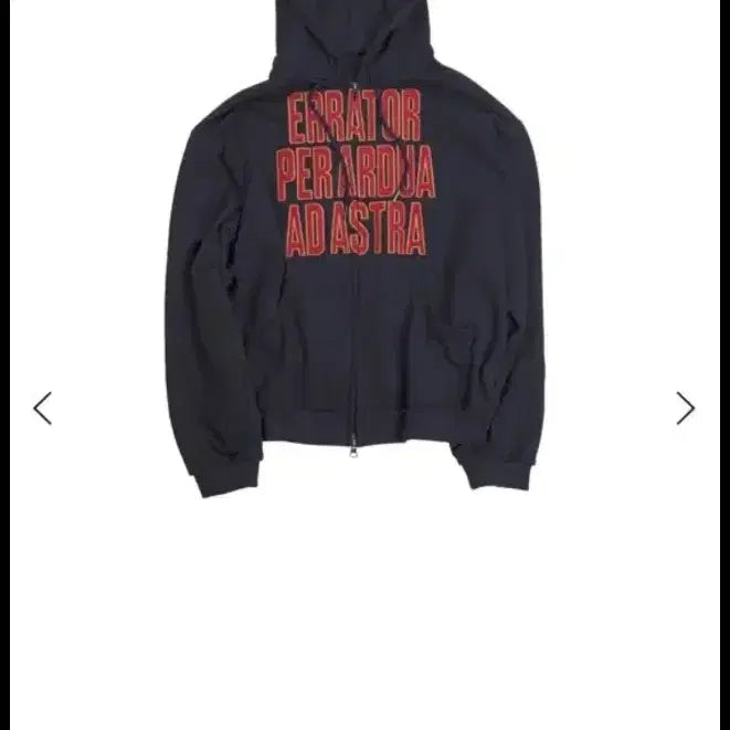 [BUNJANG] Ad Astra Appliqué 2-way Hoodie Zip Up Navy / ertr 후드집업