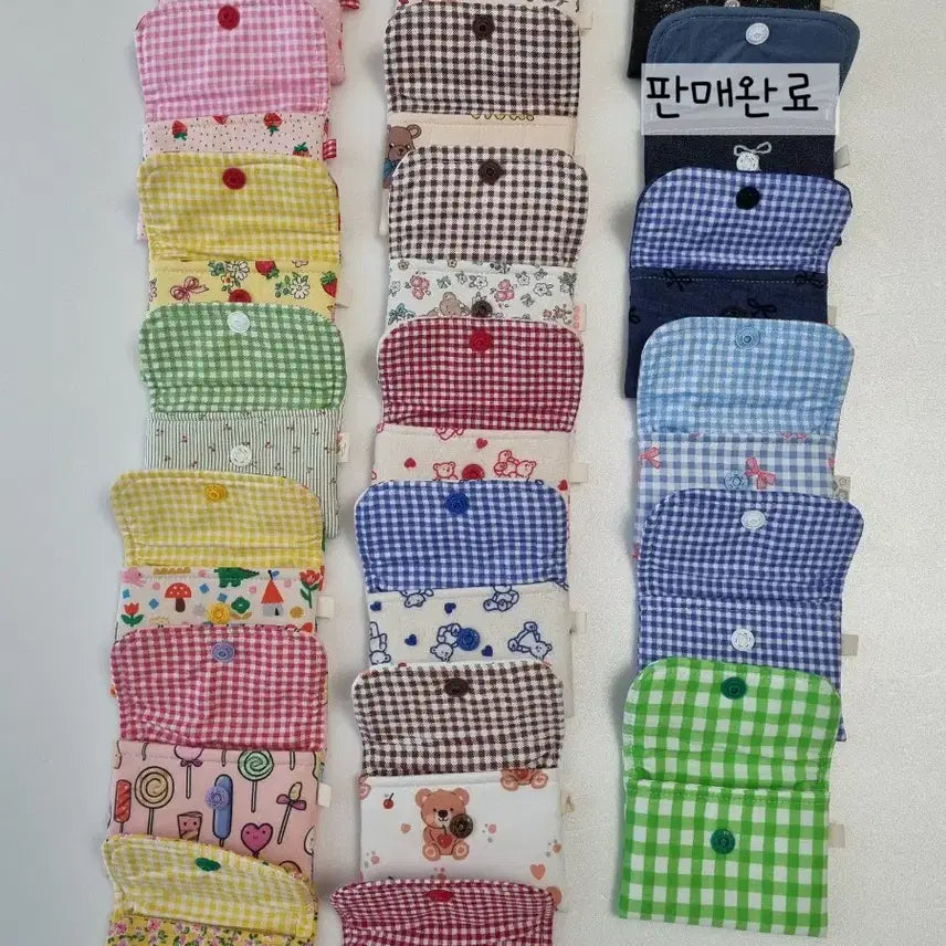 [BUNJANG] Handmade Mini Card Wallet with Coin Pouch / 핸드메이드 캐릭터 미니 카드 지갑,똑딱이동전지갑,교통카드지갑