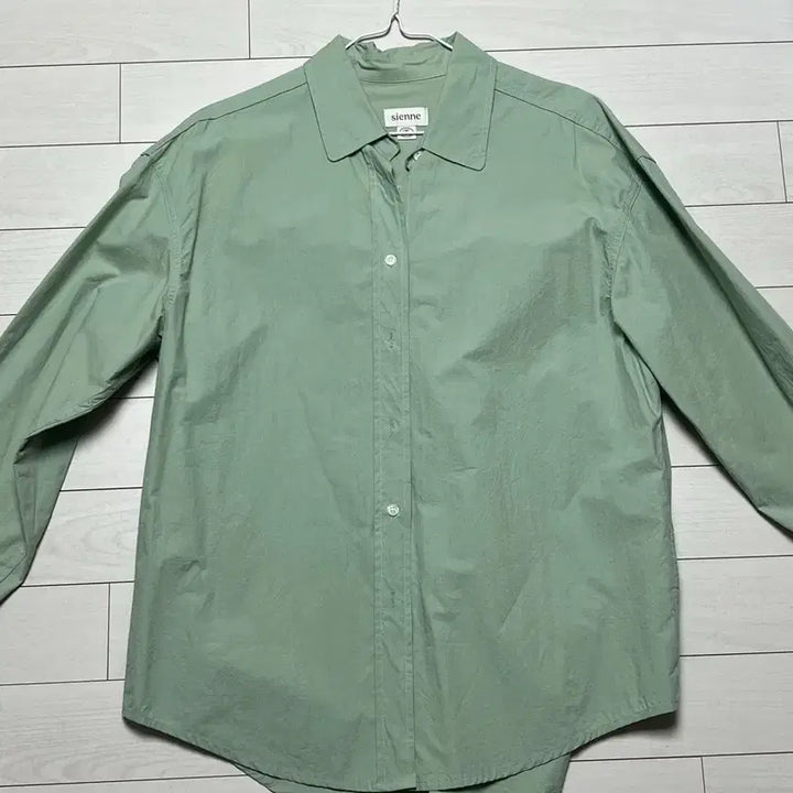 [BUNJANG] Sienne Sage Cotton Shirt - Green / 시엔느 세이지코튼셔츠 그린