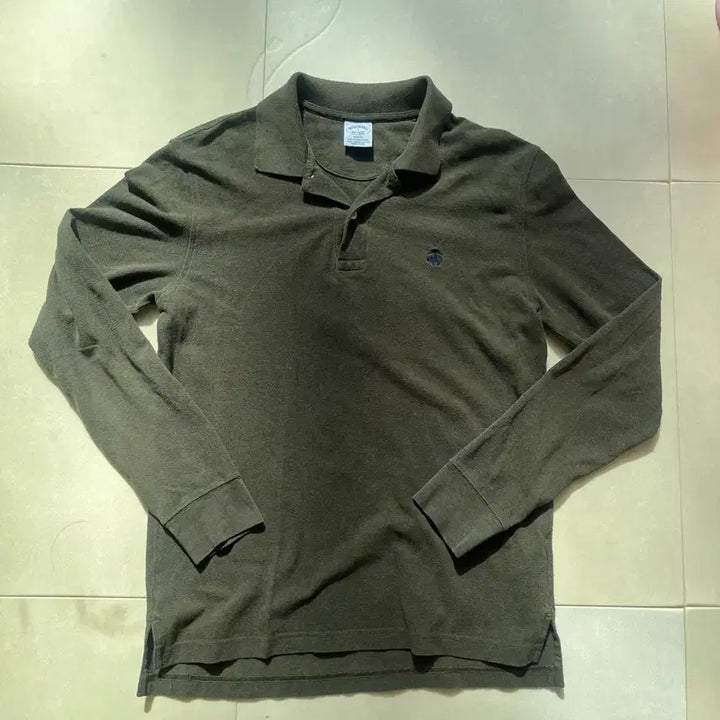 [BUNJANG] Brooks Brothers Long Sleeve PK T-shirt / 브룩스브라더스 긴팔 PK 올리브그린(S)