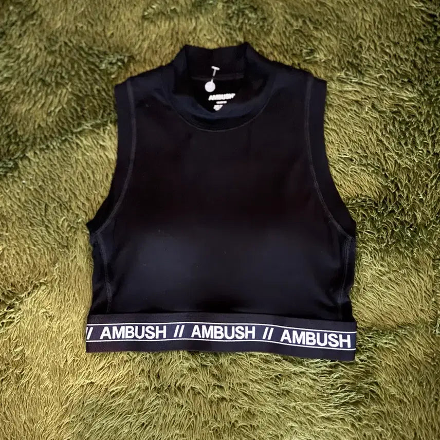 [BUNJANG] AMBUSH Sleeveless Crop Top / [1] AMBUSH 엠부쉬 MADE IN JAPAN 슬리브리스 크롭 탑
