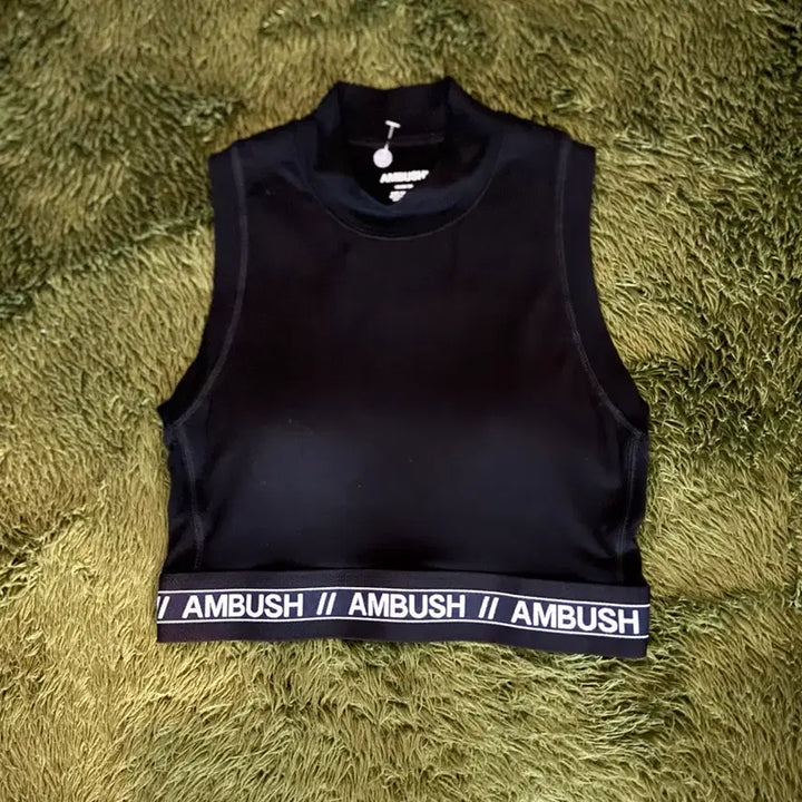 [BUNJANG] AMBUSH Sleeveless Crop Top / [1] AMBUSH 엠부쉬 MADE IN JAPAN 슬리브리스 크롭 탑
