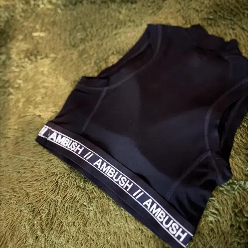 [BUNJANG] AMBUSH Sleeveless Crop Top / [1] AMBUSH 엠부쉬 MADE IN JAPAN 슬리브리스 크롭 탑