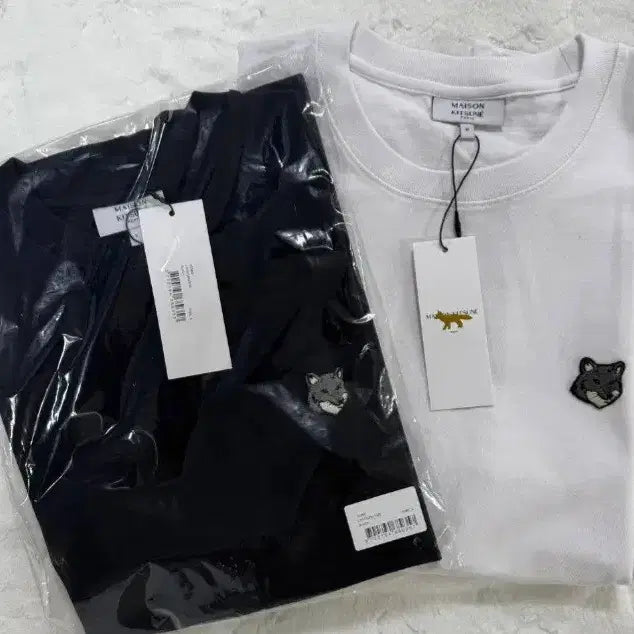 [BUNJANG] Maison Kitsune Fox Patch T-shirt / 메종키츠네 폭스 패치 티셔츠