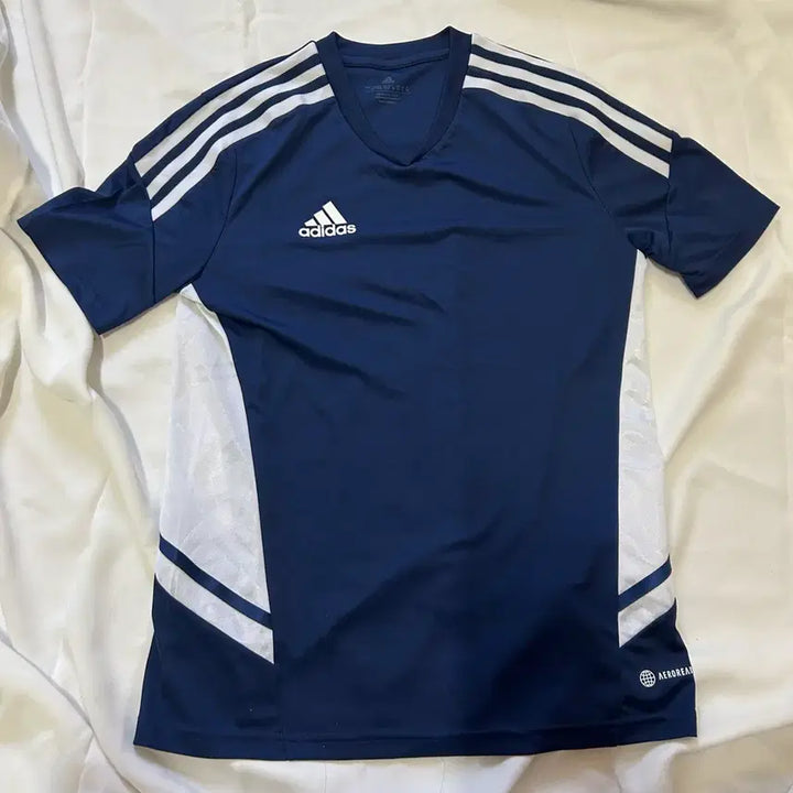 [BUNJANG] Adidas Three Stripes Navy T-Shirt L / 아디다스 삼선 네이비 반팔 티셔츠 L .(78)