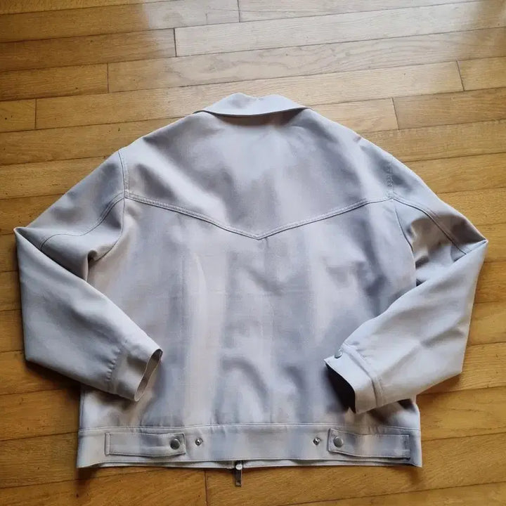 [BUNJANG] Lafarge Store Oblique Minimal Trucker Jacket Beige L / 라퍼지스토어 오블리크 미니멀 트러커 자켓 베이지 L