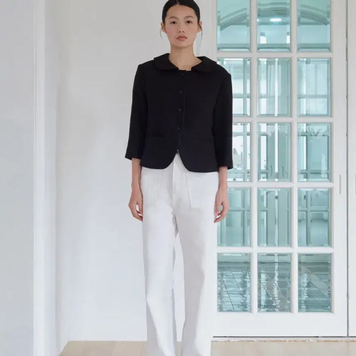 [BUNJANG] Magnetic Archive Cropped Round Jacket / (새상품)마그넷아카이브크롭라운드자켓