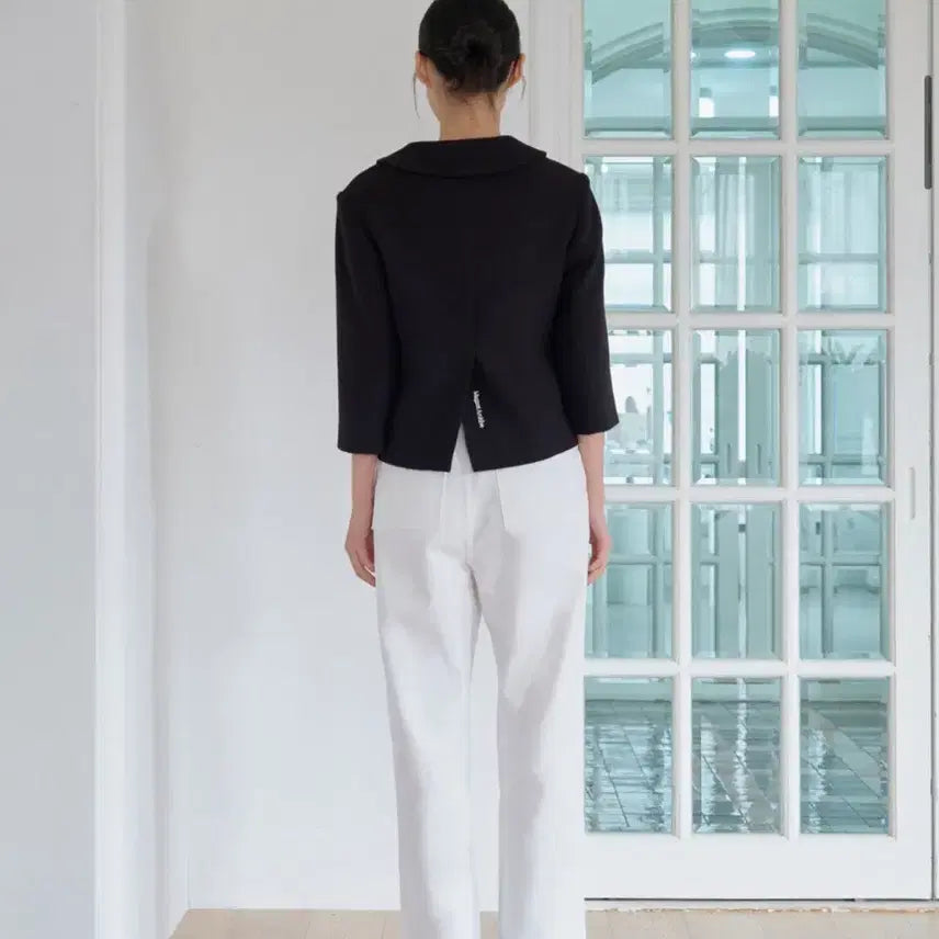 [BUNJANG] Magnetic Archive Cropped Round Jacket / (새상품)마그넷아카이브크롭라운드자켓