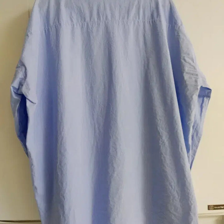 [BUNJANG] Sky Blue Printed Shirt / 프린팅 하늘색 셔츠
