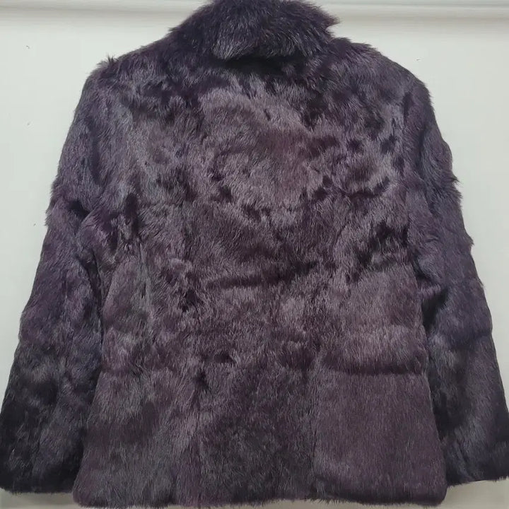 [BUNJANG] Purple Mink Short Jacket / 퍼플 컬러 밍크 숏 자켓