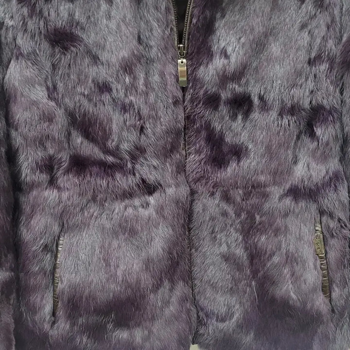 [BUNJANG] Purple Mink Short Jacket / 퍼플 컬러 밍크 숏 자켓