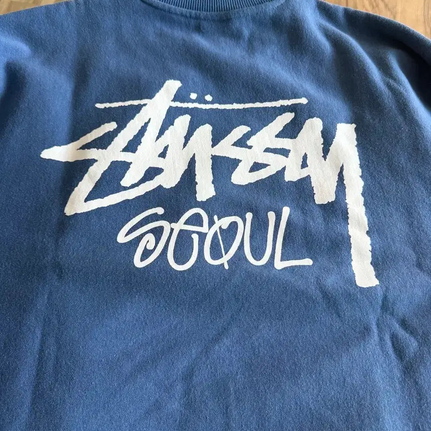 [SOLD OUT] 스투시 서울 맨투맨 블루